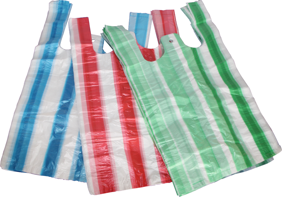 HDPE candy strip T-shirt bags
